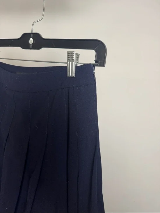 E.LAND Navy Pleated Skort – Preppy Mini Skirt with Shorts - Picture 7 of 9